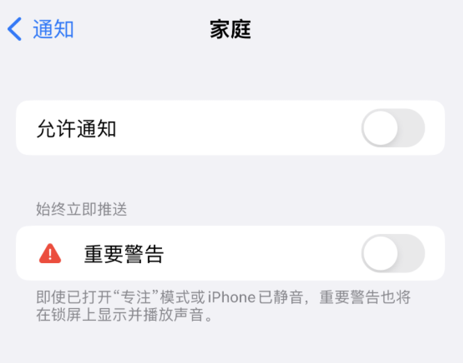 后安镇苹果14维修分享iPhone14系列机型弹出“家庭”警告后卡死如何解决 