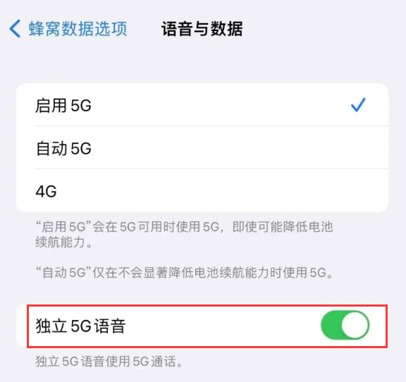 后安镇苹果14维修分享iPhone 14 Pro如何开启VoNR 