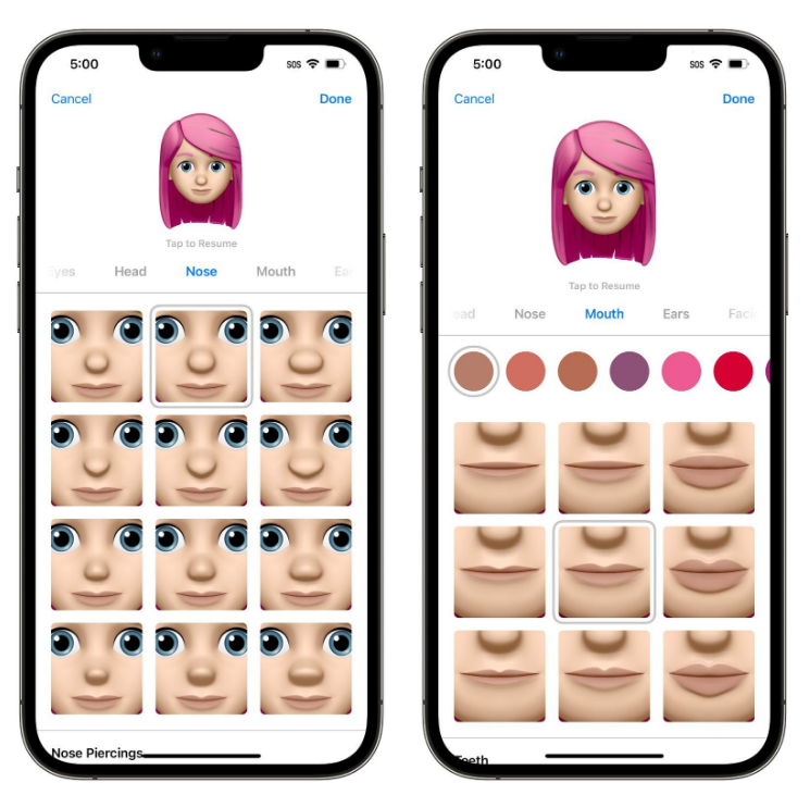 后安镇苹果手机维修分享​iOS 16中的拟我表情有了哪些变化和升级 